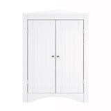 Corner Cabinet with Doors and Shelves