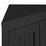 Corner Cabinet with Doors and Shelves