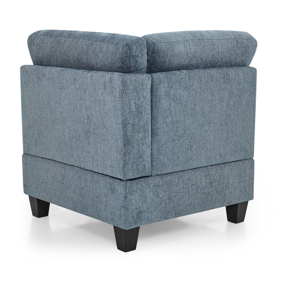 Corner Sofa for Modular Sectional for Living Room, Hallway, Entryway, Bedroom, Navy Chenille (31.5"x31.5"x36.5")