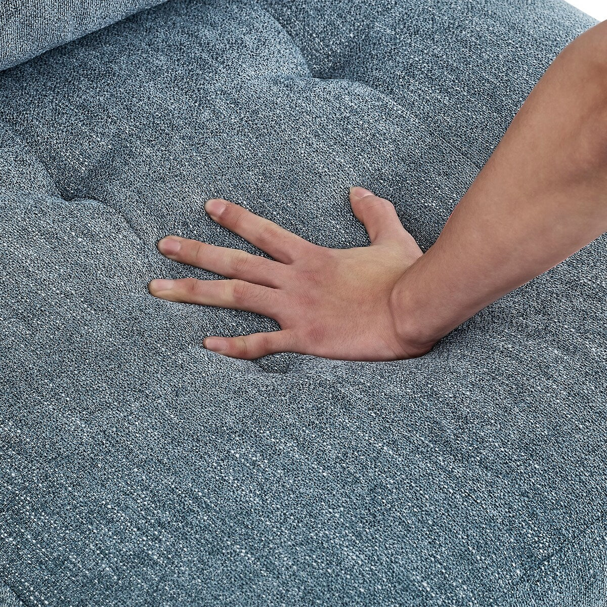 Corner Sofa for Modular Sectional for Living Room, Hallway, Entryway, Bedroom, Navy Chenille (31.5"x31.5"x36.5")