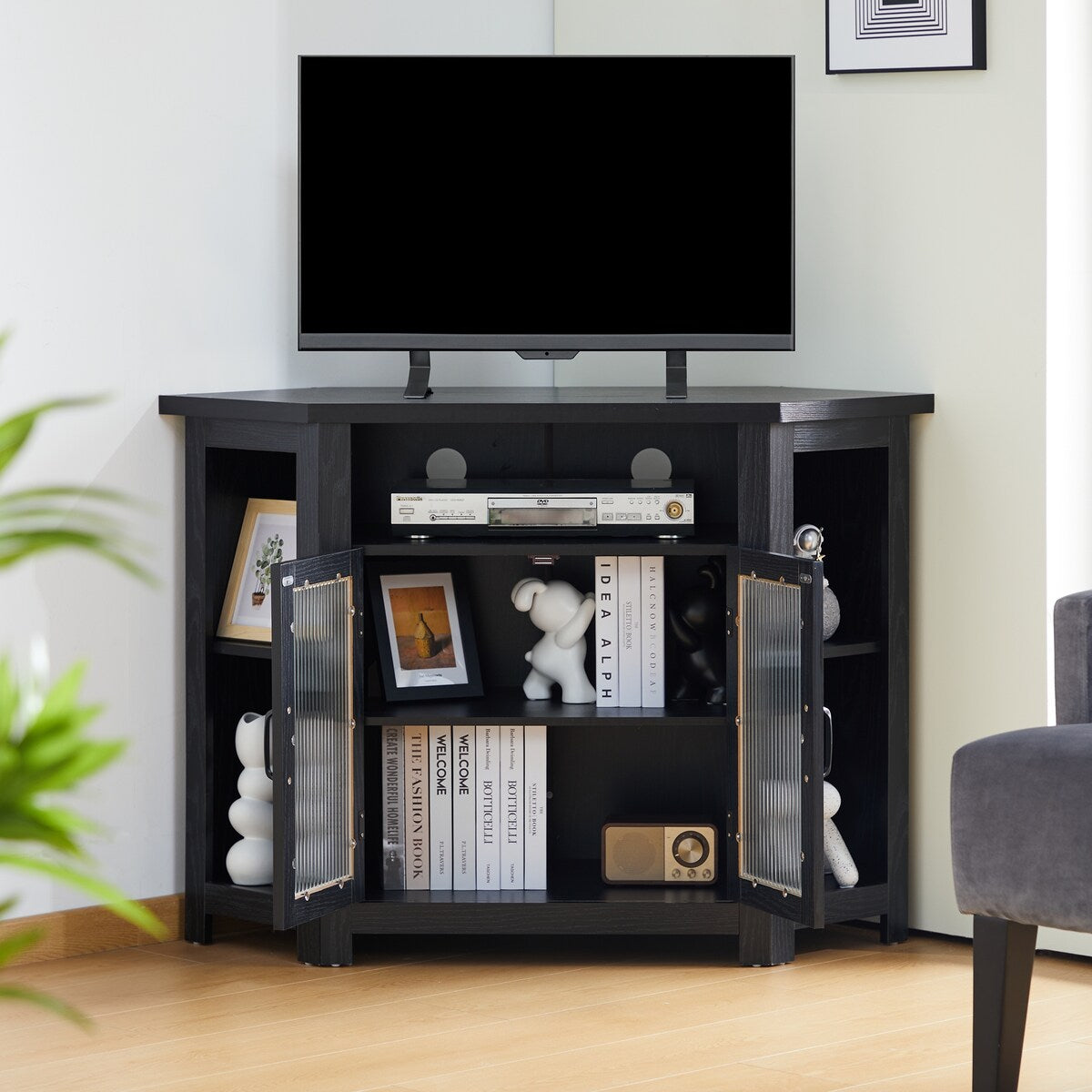 Tall corner tv stands for flat screens sale