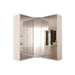 Corner Wardrobe 91 Inch with Swing Doors