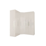 Corner Wardrobe 91 Inch with Swing Doors