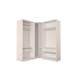 Corner Wardrobe 91 Inch with Swing Doors