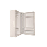 Corner Wardrobe 91 Inch with Swing Doors