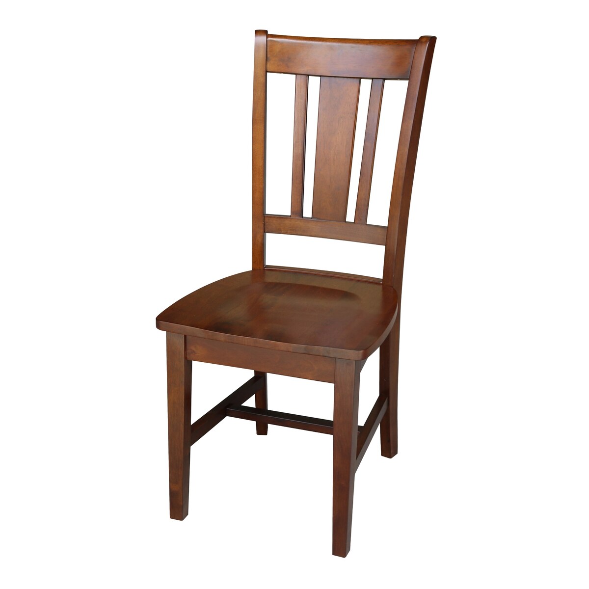 Corner Wooden Desk with Box Seat Chair and Butcher Block Surface