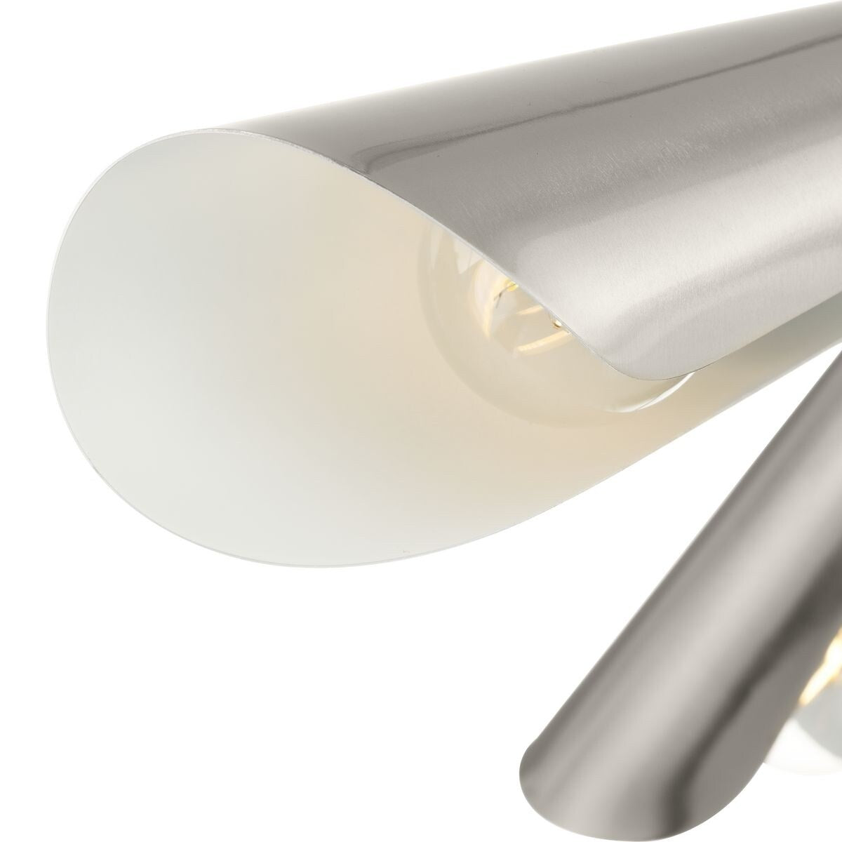 Cornett Collection 44.12 in. Three-Light Brushed Nickel Contemporary Flush Mount Light - 24 in x 24 in x 7.5 in