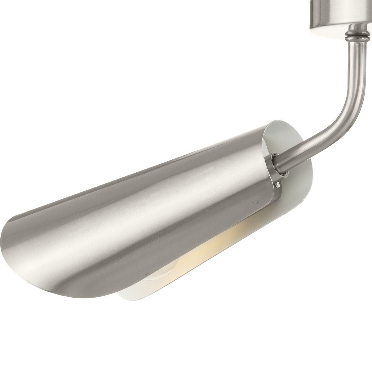Cornett Collection 44.12 in. Three-Light Brushed Nickel Contemporary Flush Mount Light - 24 in x 24 in x 7.5 in