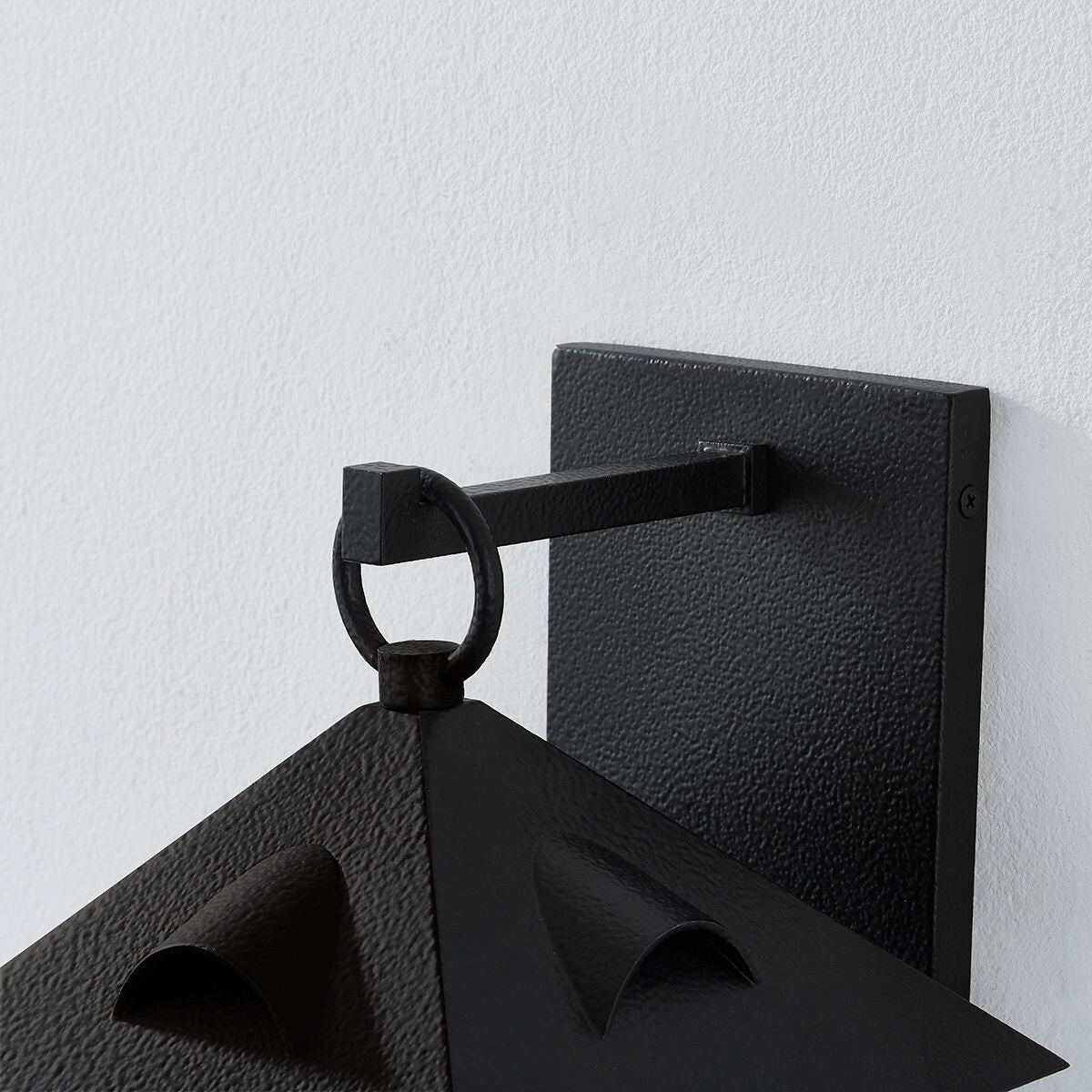 Corning Exterior Wall Sconce - Forged Iron