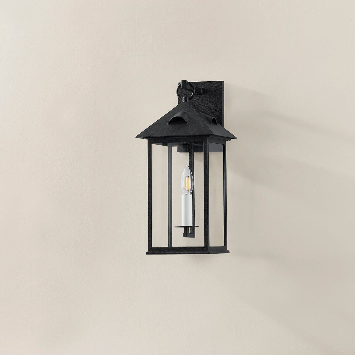Corning Exterior Wall Sconce - Forged Iron
