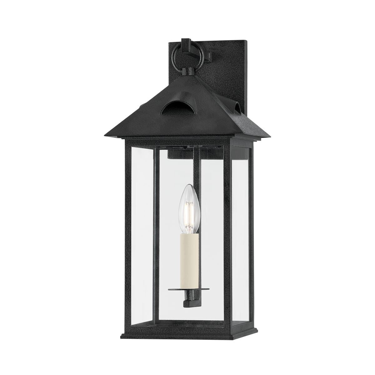 Corning Exterior Wall Sconce - Forged Iron
