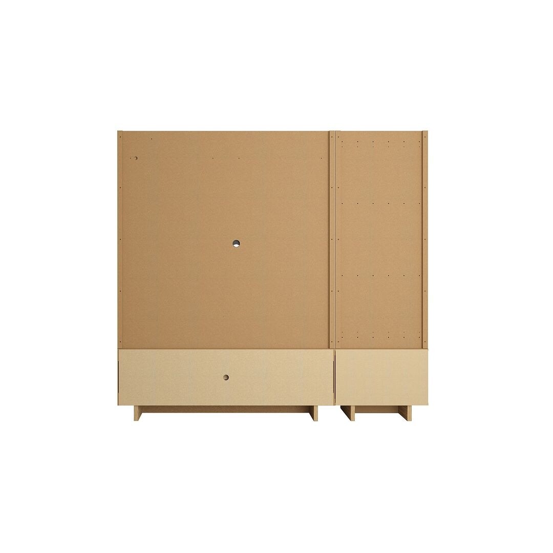 Cornwall 75.74 Right Modular Entertainment Center with Overhead Shelf and Drawers