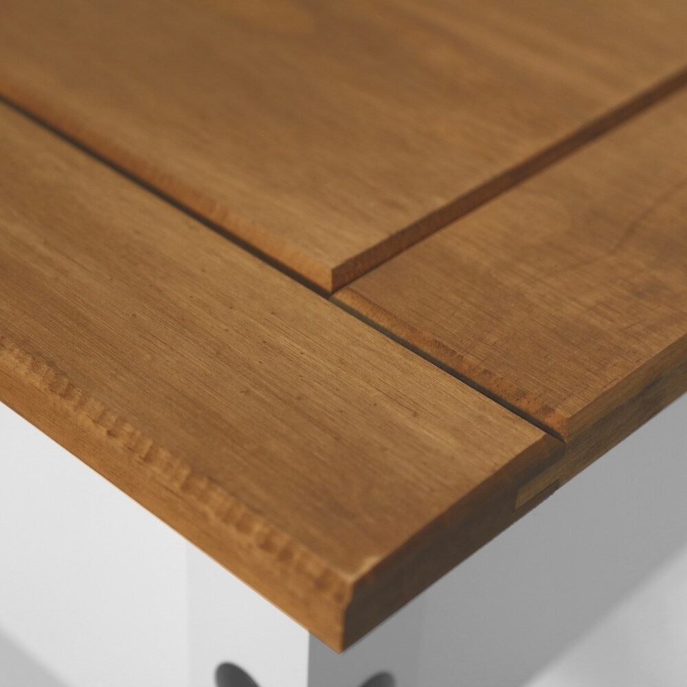 Madison 1 drawer White Wood Coffee Table
