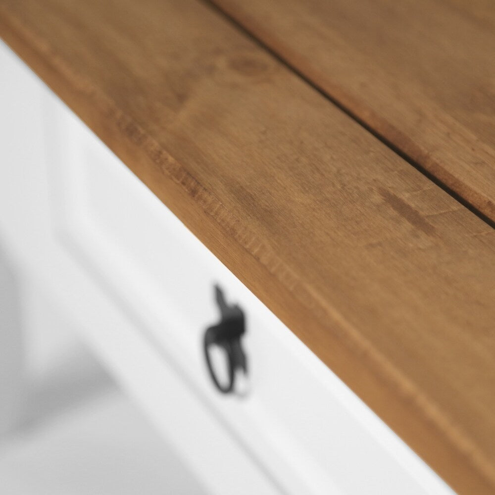 Madison 1 drawer White Wood Coffee Table