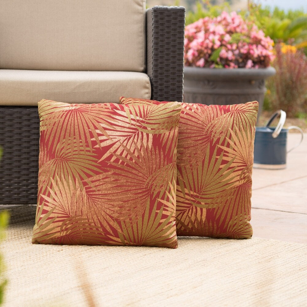 Coronado Tropical Outdoor Pillow (Set of 2) by Christopher Knight Home