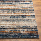 Corra Rustic Stripes Plush Area Rug