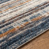 Corra Rustic Stripes Plush Area Rug