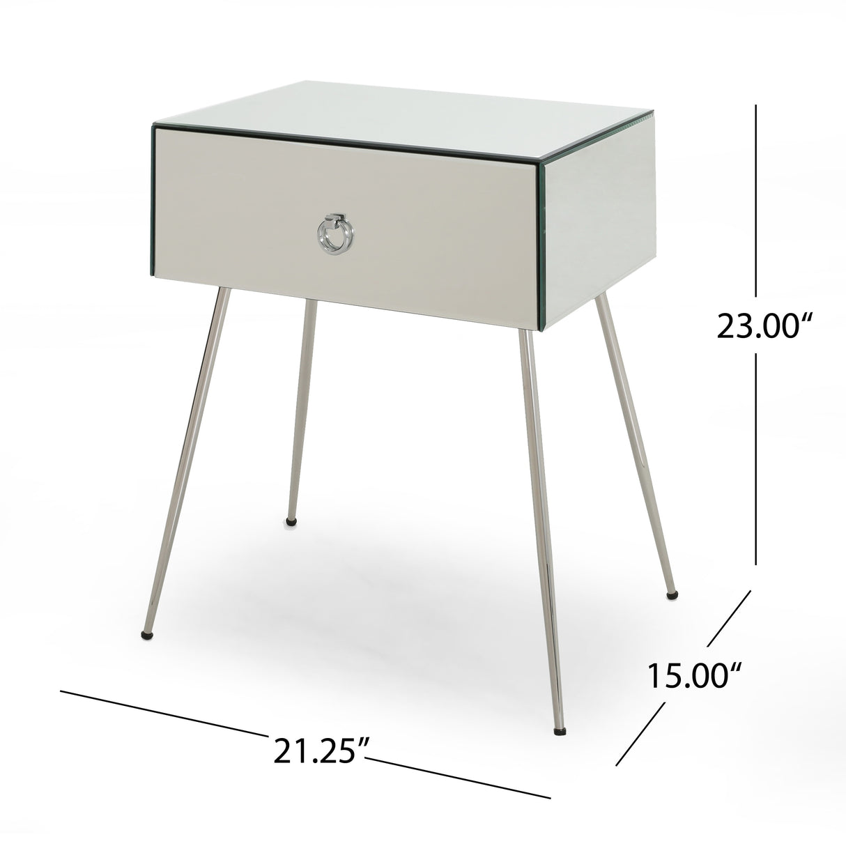 Corregidor Modern Mirrored Accent Table by Christopher Knight Home