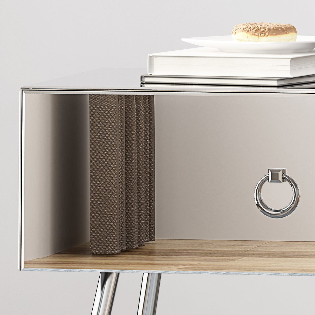 Corregidor Modern Mirrored Accent Table by Christopher Knight Home