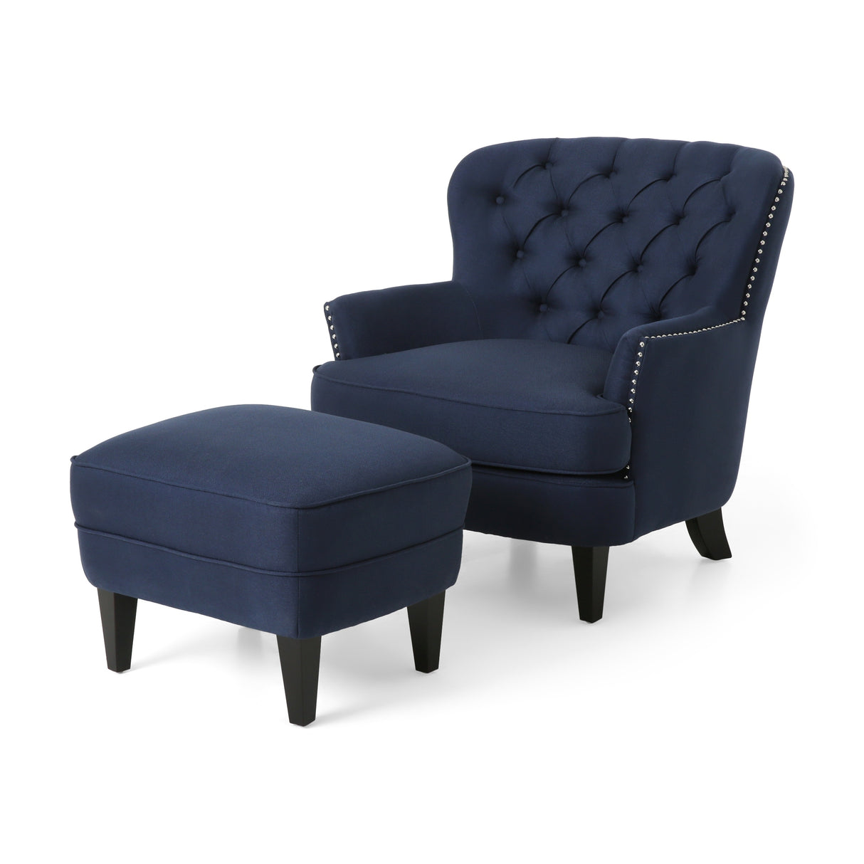 Correia Club Chair and Ottoman Set by Christopher Knight Home