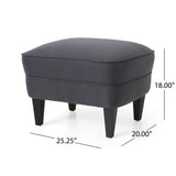 Correia Club Chair and Ottoman Set by Christopher Knight Home