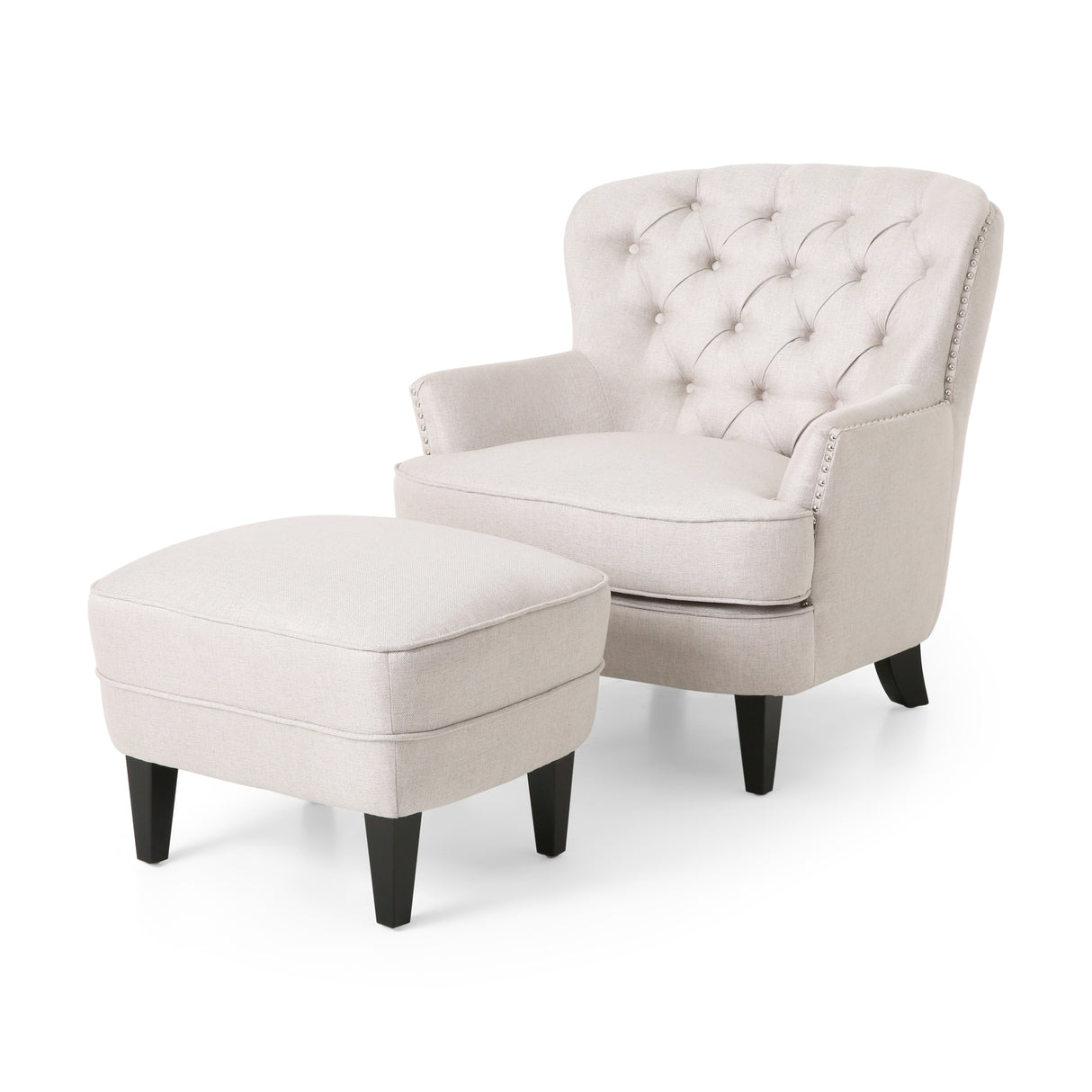 Correia Club Chair and Ottoman Set by Christopher Knight Home