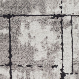 Corrie Gray Contemporary Grid Area Rug (7'10" x 10'3") - 7'10" x 10'3"