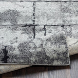 Corrie Gray Contemporary Grid Area Rug (7'10" x 10'3") - 7'10" x 10'3"