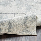 Corrie Light Gray Contemporary Grid Area Rug - 2'7" x 7'6" Runner