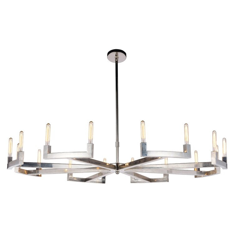 Corsica 16 light polished Nickel Chandelier - One Size