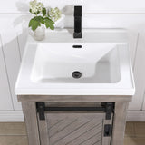 Cortes 24" Single Vanity in Grey with Ceramic Basin