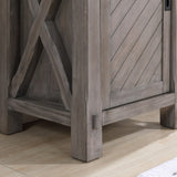 Cortes 24" Single Vanity in Grey with Ceramic Basin