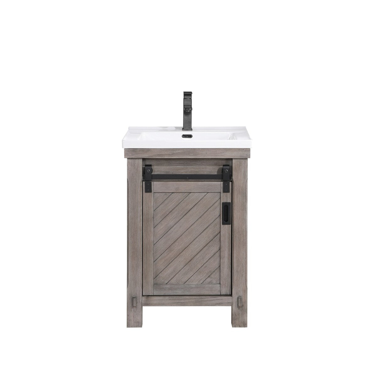 Cortes 24" Single Vanity in Grey with Ceramic Basin