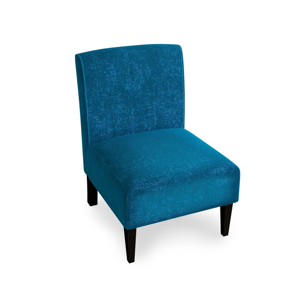 Porch & Den Lawndale Blue Armless Accent Chair
