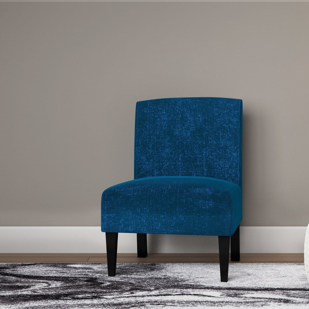 Porch & Den Lawndale Blue Armless Accent Chair