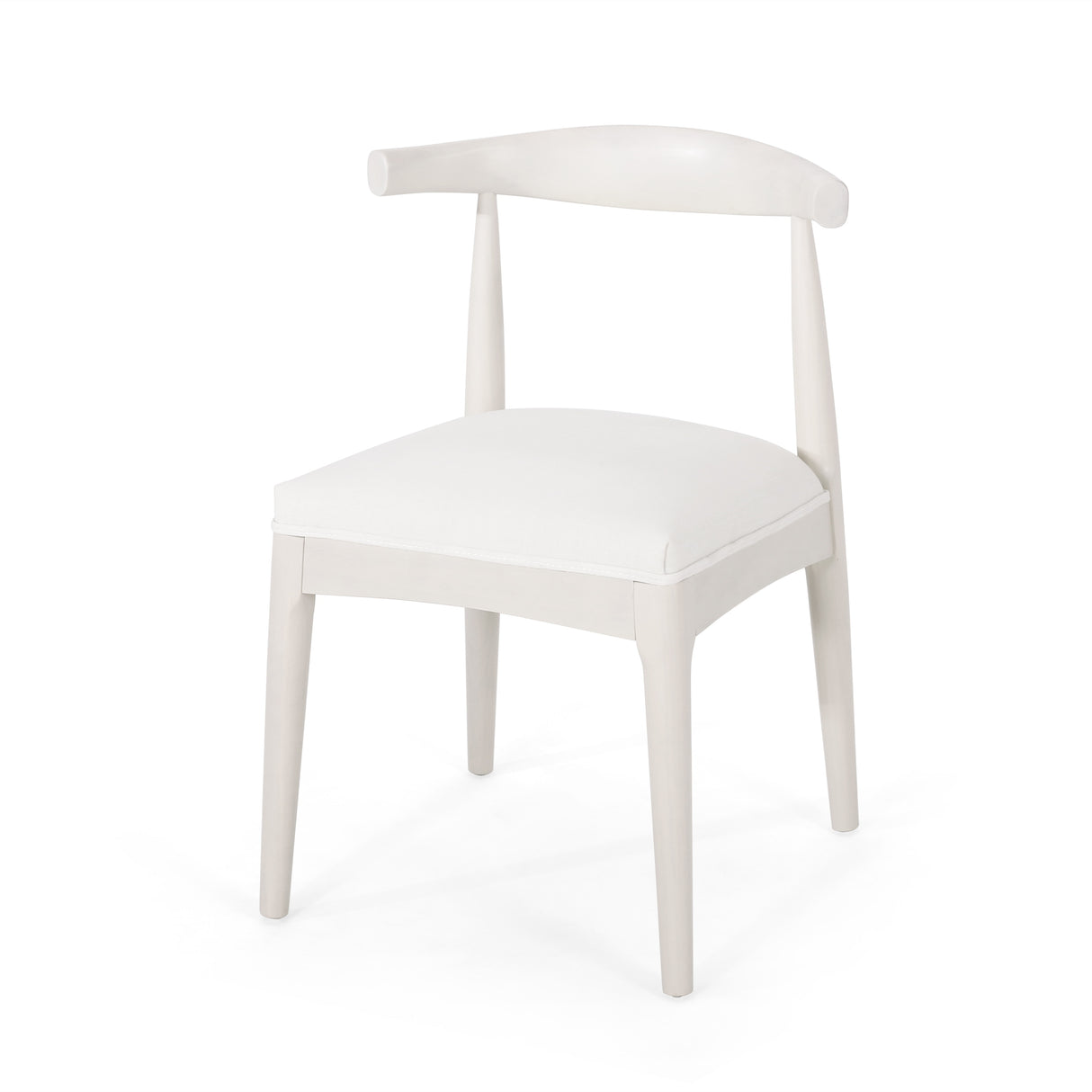 Cortina Fabric and Rubberwood Dining Chairs (Set of 2) by Christopher Knight Home