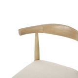 Cortina Fabric and Rubberwood Dining Chairs (Set of 2) by Christopher Knight Home