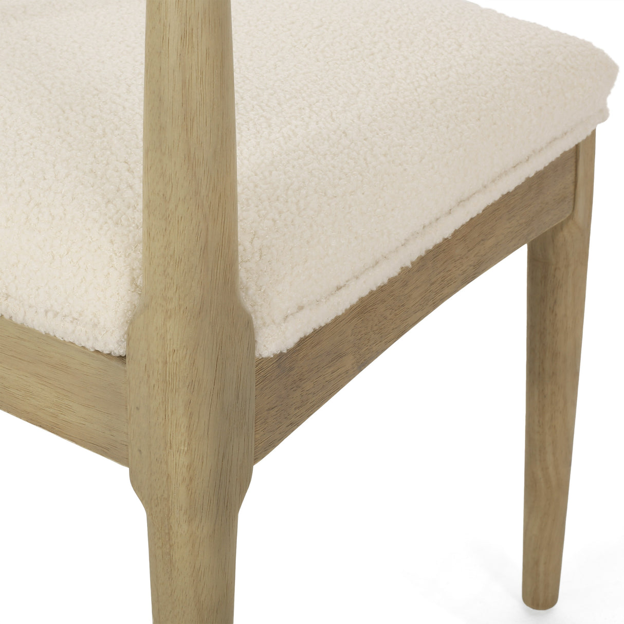Cortina Fabric and Rubberwood Dining Chairs (Set of 2) by Christopher Knight Home