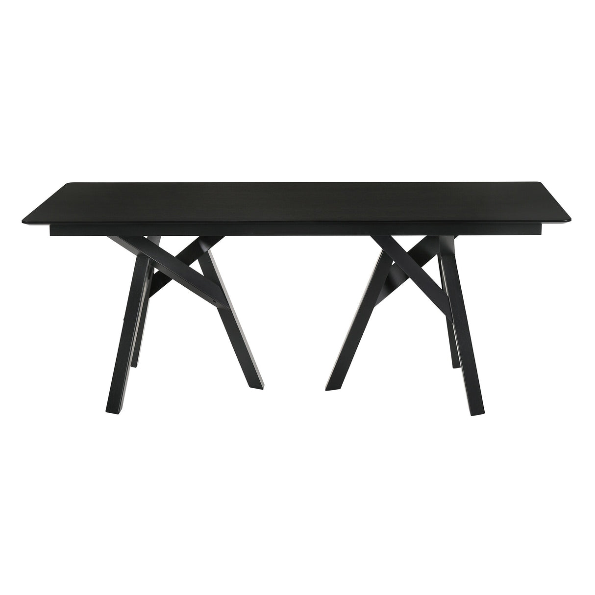 Cortina Polly Walnut or Black Wood 5 Piece Dining Set
