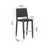 Corvus 30" Patio Bar Stool (Set of 4)