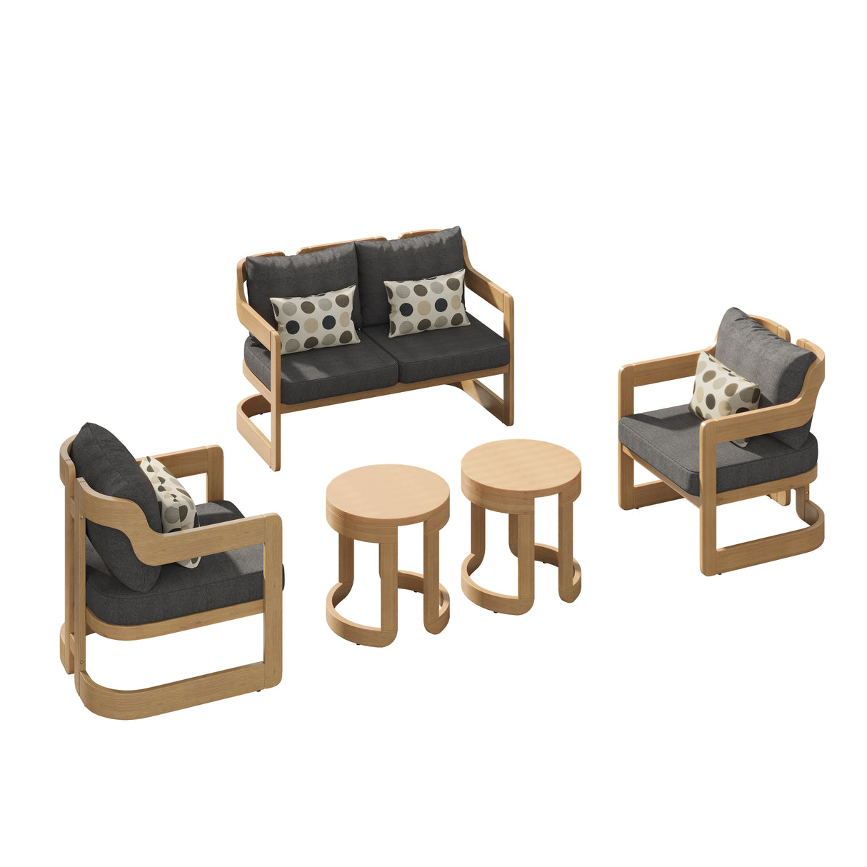 Corvus Rosario 5-piece Sunbrella Outdoor Patio Furniture Set