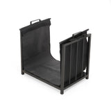 Cosada Iron and Canvas Fireplace Log Holder by Christopher Knight Home - 6.50" H x 27.00" W x 13" D