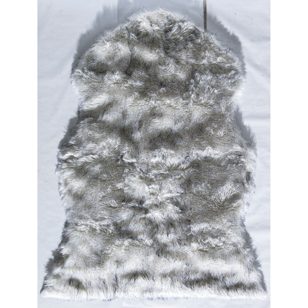 CosmoLiving Riche Collection Silver Argento rug