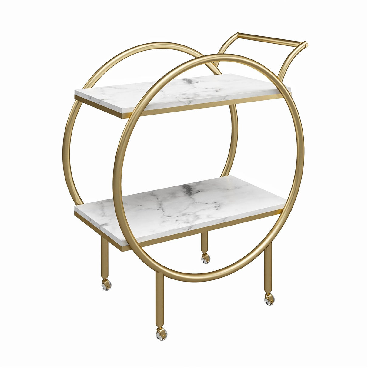 CosmoLiving by Cosmopolitan Amelia Round Bar Cart
