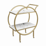 CosmoLiving by Cosmopolitan Amelia Round Bar Cart