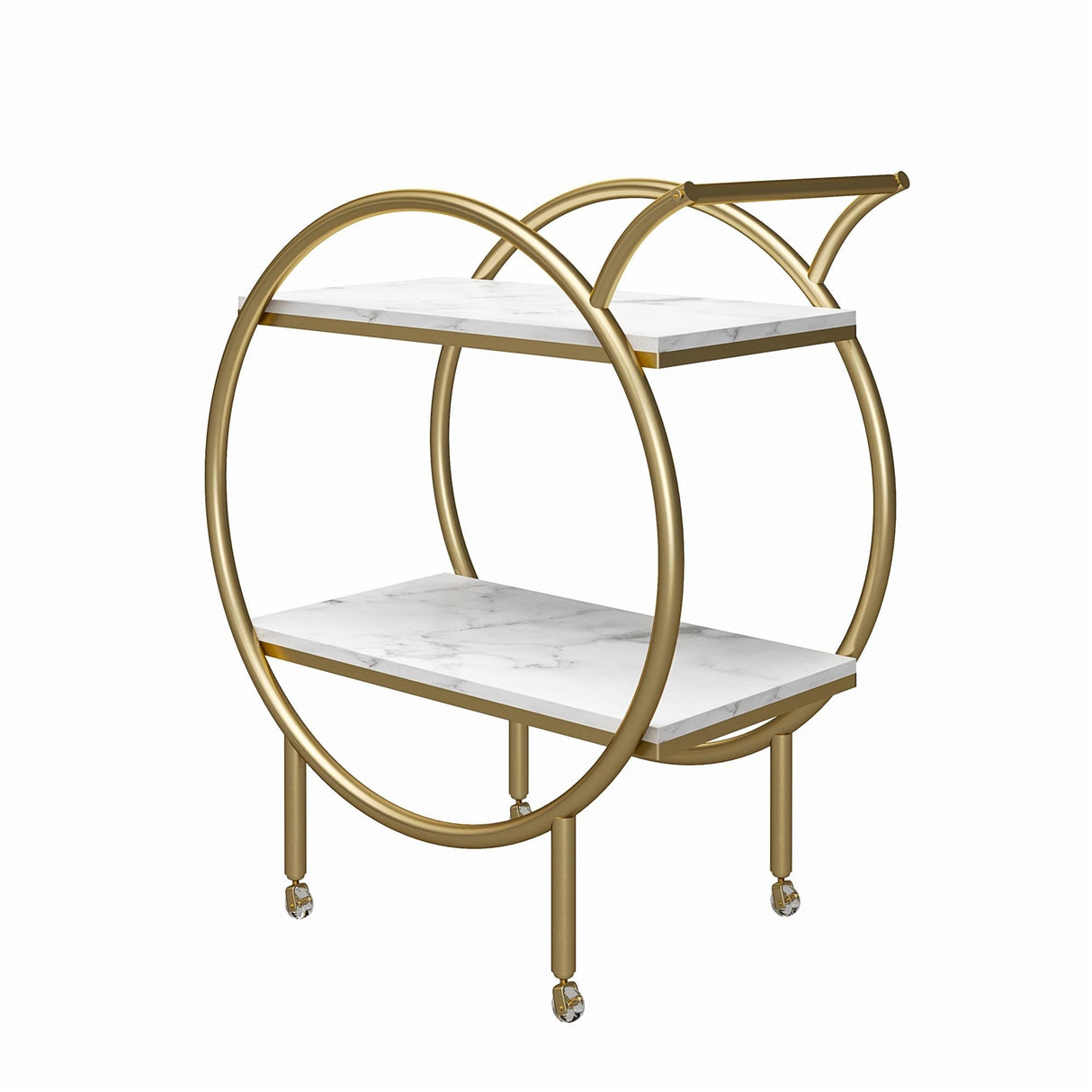 CosmoLiving by Cosmopolitan Amelia Round Bar Cart