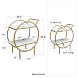 CosmoLiving by Cosmopolitan Amelia Round Bar Cart