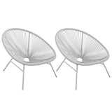 CosmoLiving by Cosmopolitan Avo Collection Indoor/Outdoor Modern XL Lounge Chair (2-Pack)