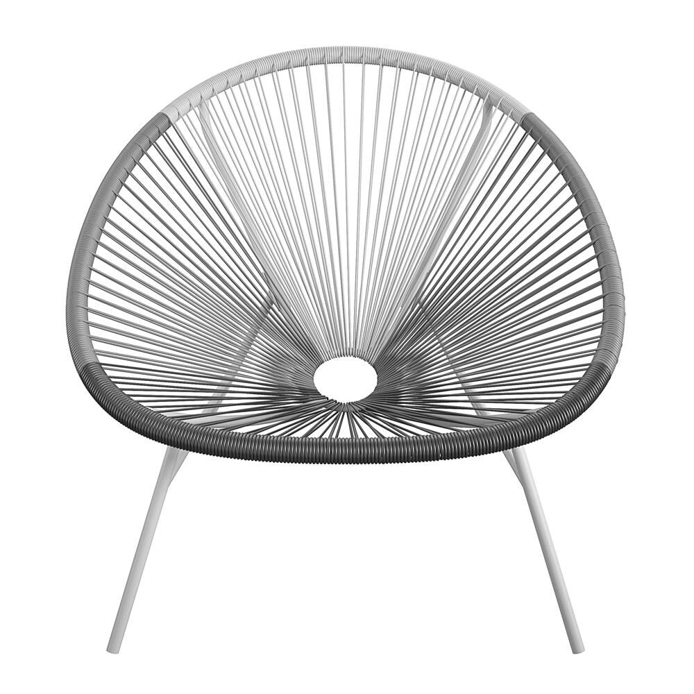 CosmoLiving by Cosmopolitan Avo Collection Indoor/Outdoor Modern XL Lounge Chair (2-Pack)