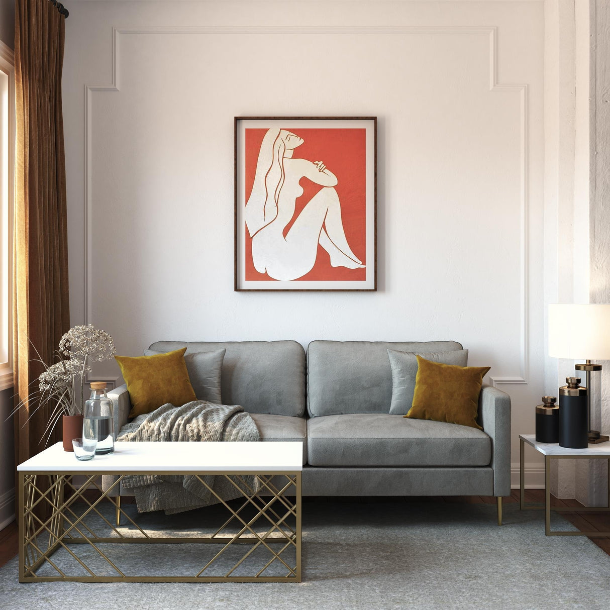 CosmoLiving by Cosmopolitan Highland Sofa with Pillows